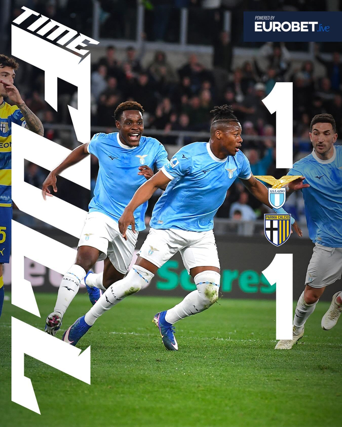 拉齐奥主场1-1战平帕尔马 马尔蒂尼首发出场65分