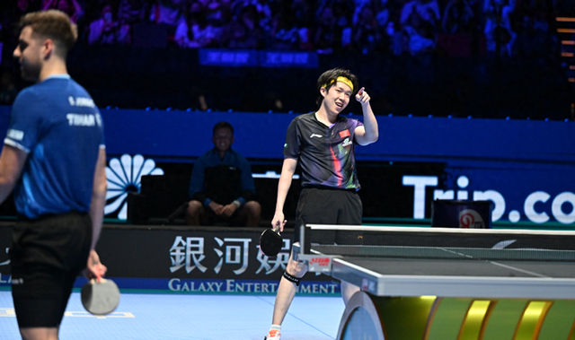 王楚钦七局逆转达科晋级四强 决胜分隔空与王皓